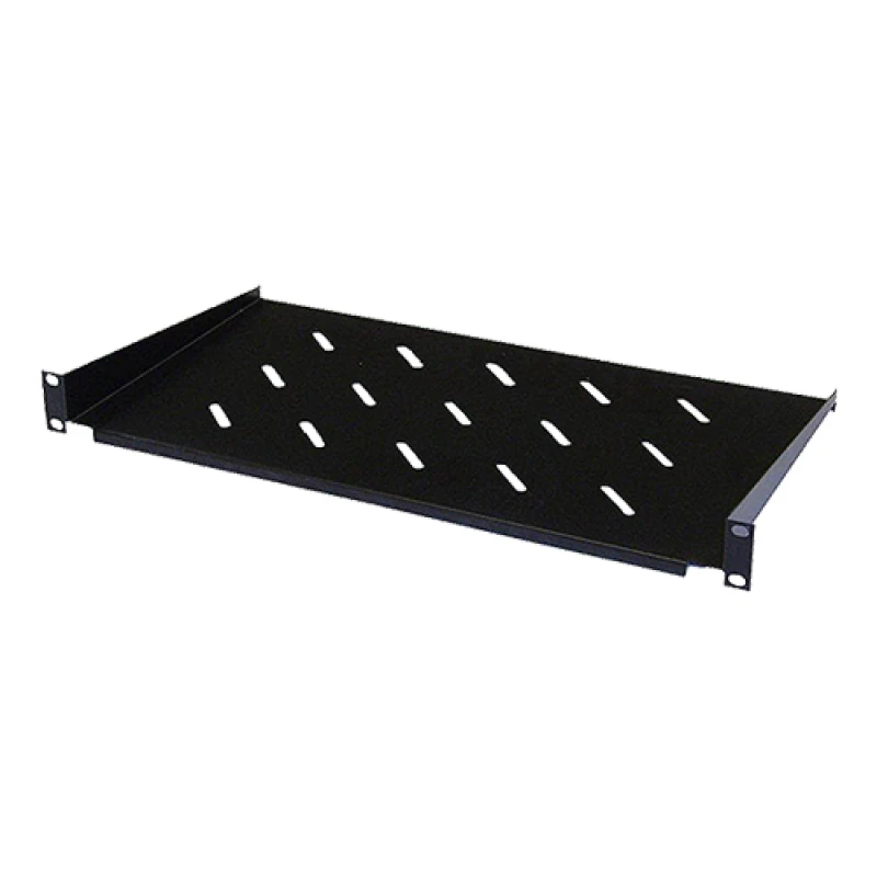 Image of Cablenet 1u 300mm Cantilever Vented Shelf Black (450mm Cab) (20Kg)