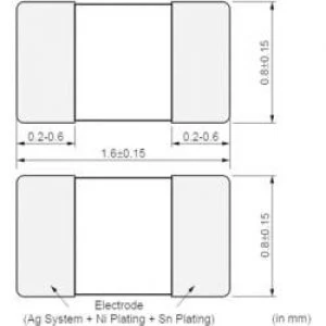 Image of Temperature sensor Murata NCP18WF104J03RB 40 up to 125 C 603