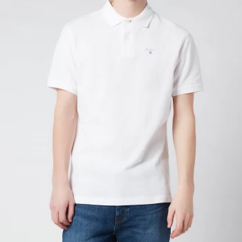 Image of Barbour Mens Sports Polo Shirt - White - XL