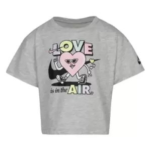 Image of Nike Love In The Air T Shirt Infant Girls - Grey