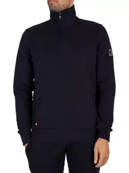 Image of Recycled Cotton Zip Mock Sweatshirt