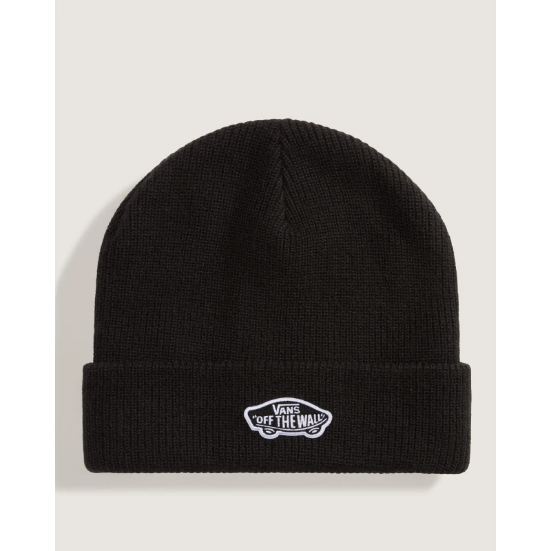 Image of Vans Mens Cuff Ribbed Knit Beanie Black male Mens