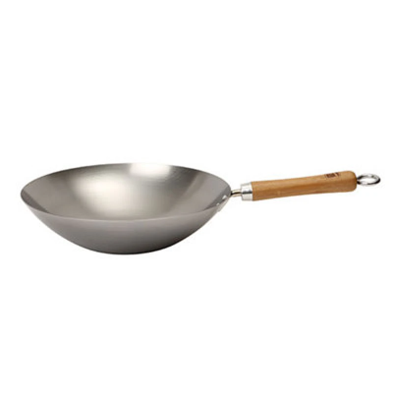 Image of School Of Wok "wok Star" Carbon Steel Wok, Silver, 12-Inch