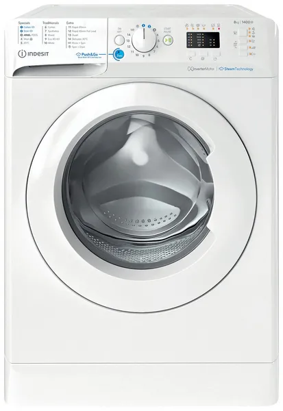 Image of Indesit BWA81496XWVUK 8KG 1400RPM Spin Washing Machine