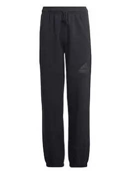 Image of adidas Sportswear Unisex Junior Future Icons Badge Of Sport Logo Pant - Black, Size 11-12 Years