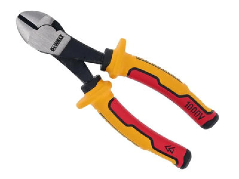 Image of DEWALT VDE Insulated Diagonal Cutting Pliers DWHT82801-0 Length: 160mm