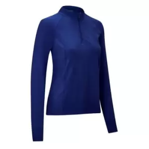Image of Callaway Jacquard Half Zip Jacket Womens - Blue