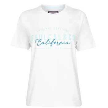 Image of SoulCal Logo T Shirt Ladies - White