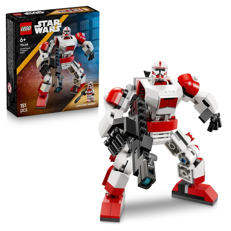 Image of LEGO Star Wars Clone Shock Trooper Mech Building Toy 75448