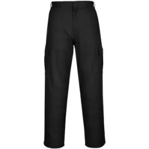 Image of Portwest Mens Combat Work Trousers (38T) (Black) - Black