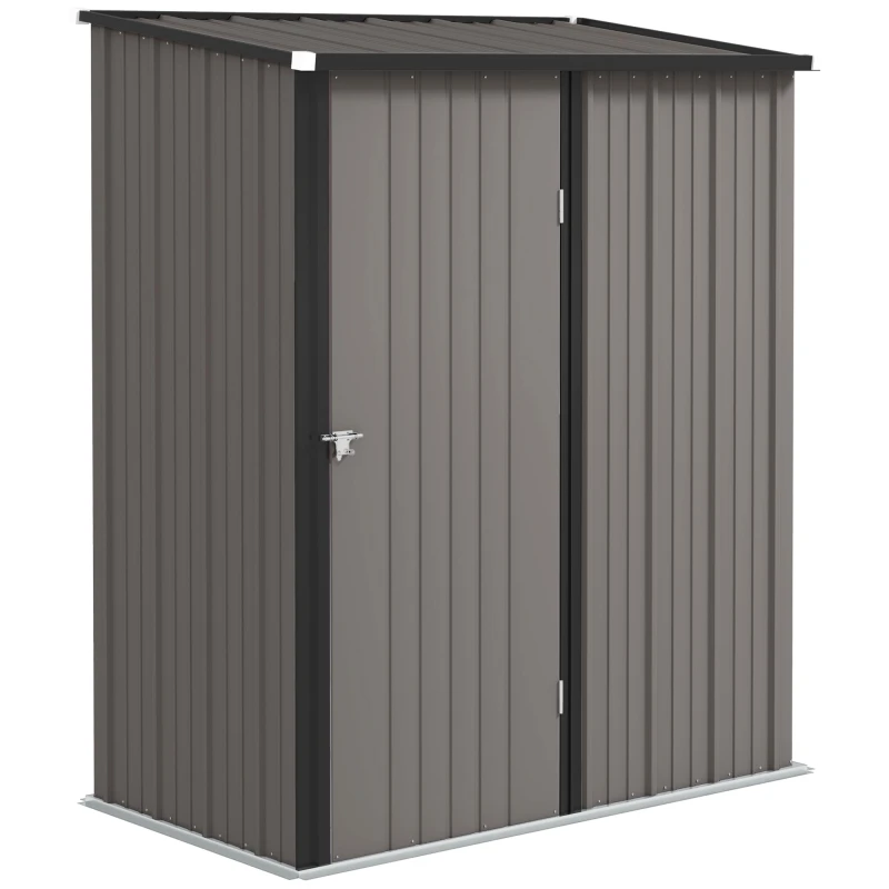 Image of Outsunny Outdoor Storage Shed w/ Lockable Door for Garden - Light Grey TJ Hughes 5061025096930