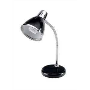 Image of Unilux Retro 12W Fluorescent Desk Lamp Black 400074002