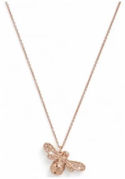 Image of Olivia Burton Sparkle Bee Rose Gold Necklace OBJAMN59 Jewellery