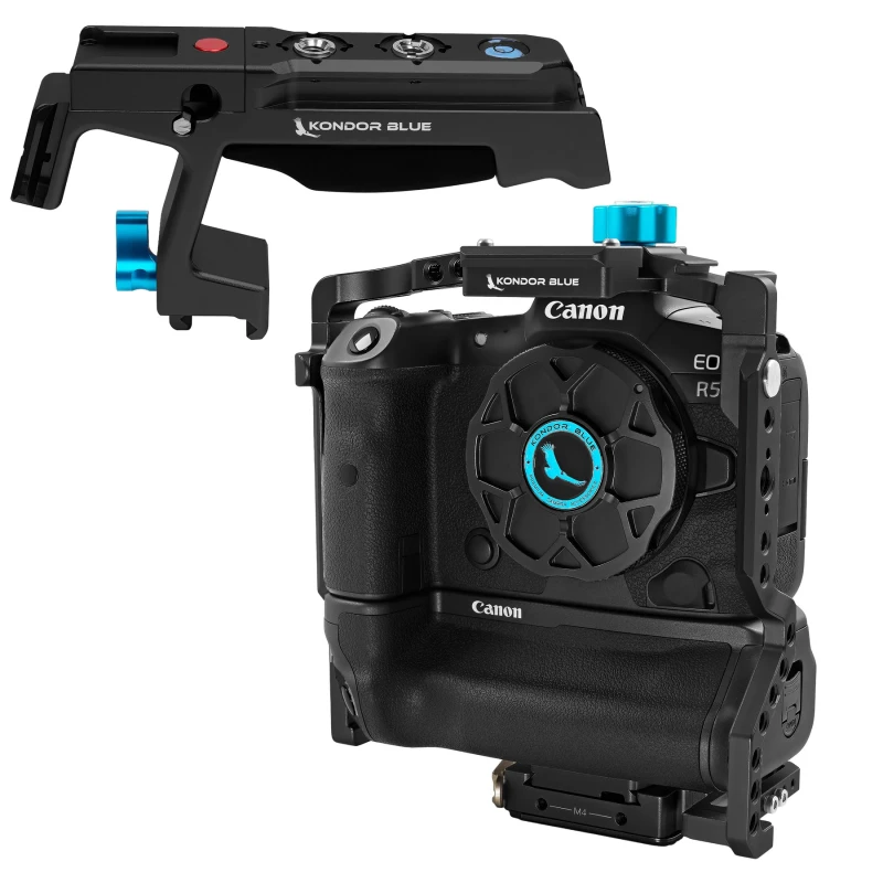 Image of Kondor Blue KB-Canon-CageGrip-Bk camera cage 1/4. 3/8" Black