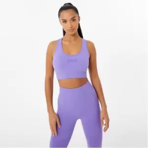 Image of Everlast Seamless Cross Back Sports Bra - Purple