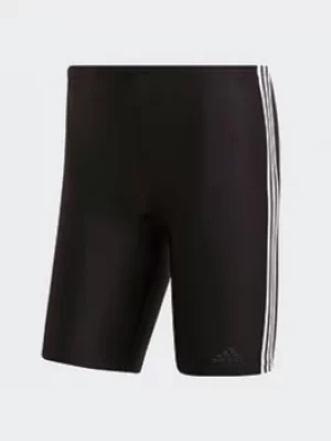 Image of adidas 3-stripes Swim Jammers, Blue/White, Size 38, Men