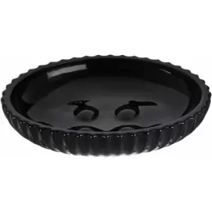 Image of Premier Housewares - Ticino Brittany Black Glass Soap Dish
