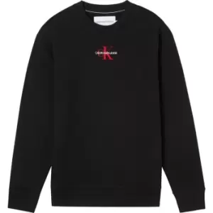 Image of Calvin Klein Jeans Embroidered Sweatshirt - Black