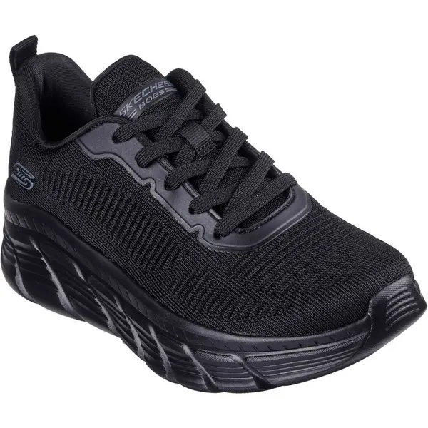 Image of Skechers Womens Bobs B Flex Hi Flying Textile Upper Trainers UK Size 8 (EU 41) Black SKE2245-BBK-8