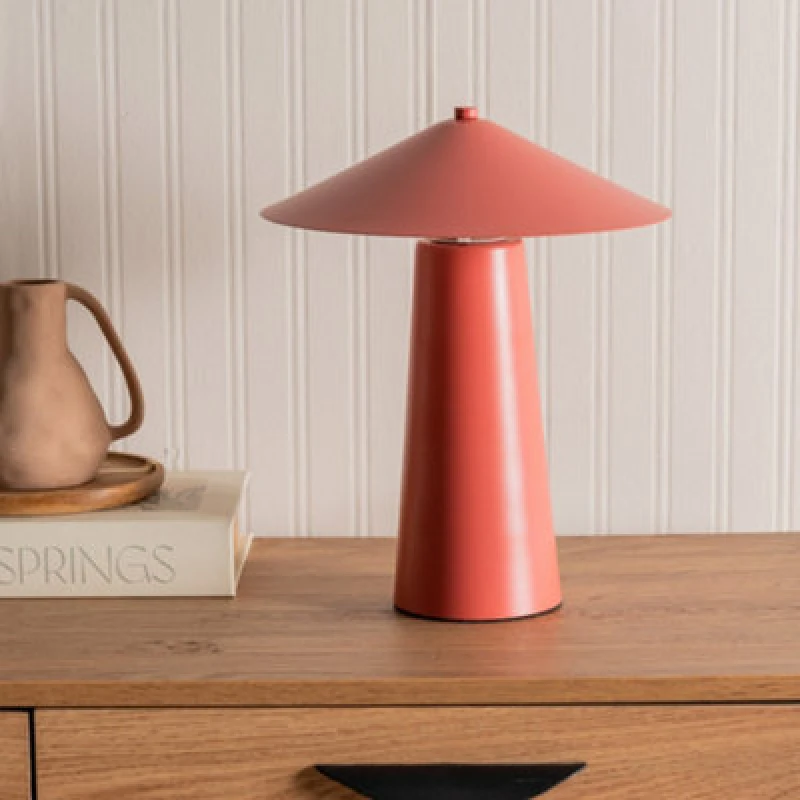 Image of Axel Coral Metal Table Lamp