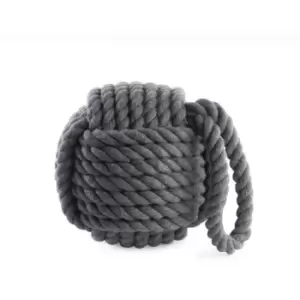 Image of Rope Knot Door Stop Grey M&W - Grey