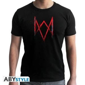 Image of Watch Dogs 3 - Legion Logo Mens Medium T-Shirt - Black