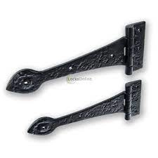 Image of LocksOnline Black Antique Traditional Decorative Door Hinge