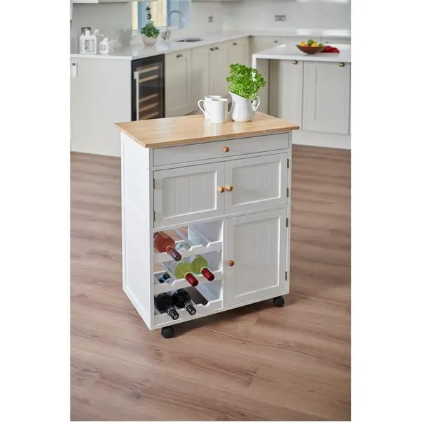 Image of Greenhurst Kitchen Trolley - White One Size