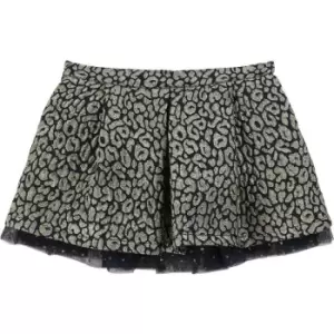 Image of Billieblush Girls Yellow fancy shiny jacquard skirt - Yellow