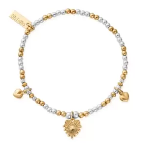 Image of ChloBo Gold Plated & Silver Everyday Love Bracelet