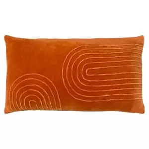 Image of Mangata Soft Velvet Cushion Orange