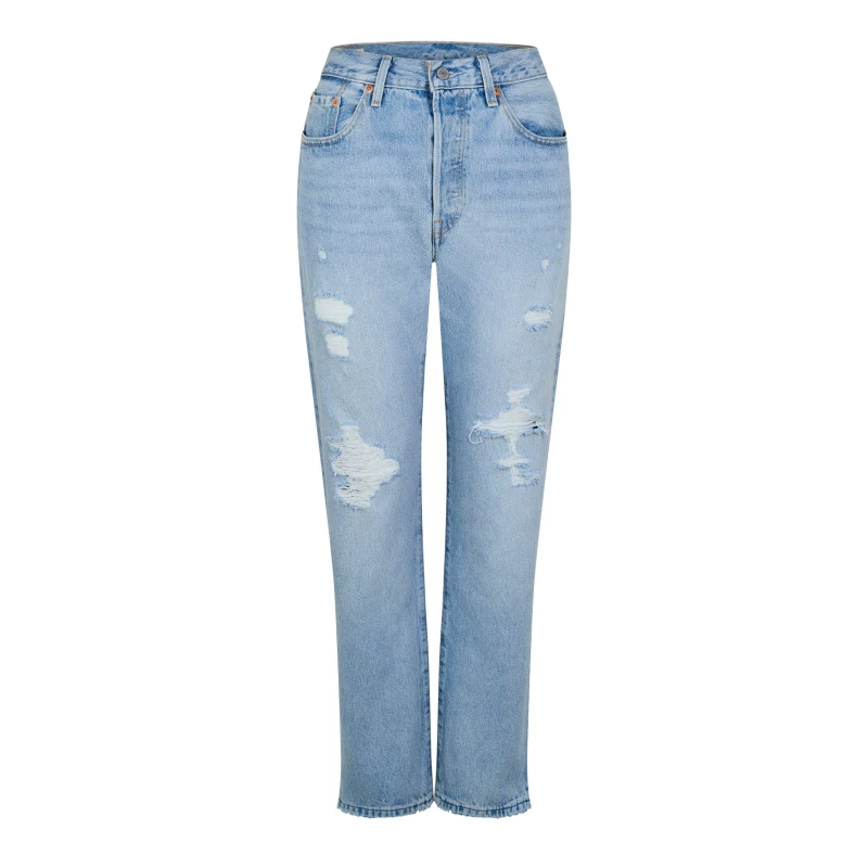 Image of Levis 501 Original Jeans - Blue Blue XS