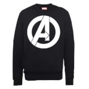 Image of Marvel Avengers Assemble Simple Logo Sweatshirt - Black