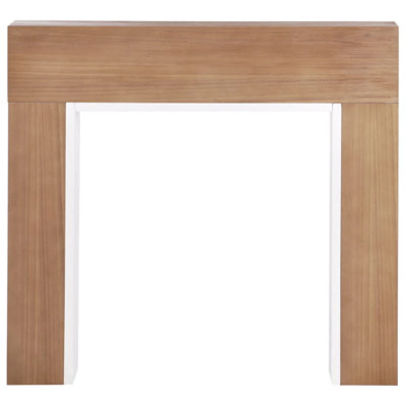 Image of Beliani Fireplace Mantel Boyanup Light Brown