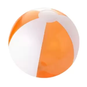 Image of Bullet Bondi Solid/Transparent Beach Ball (One Size) (Orange/White)