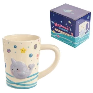Image of Cute Narwhal Ceramic Mug