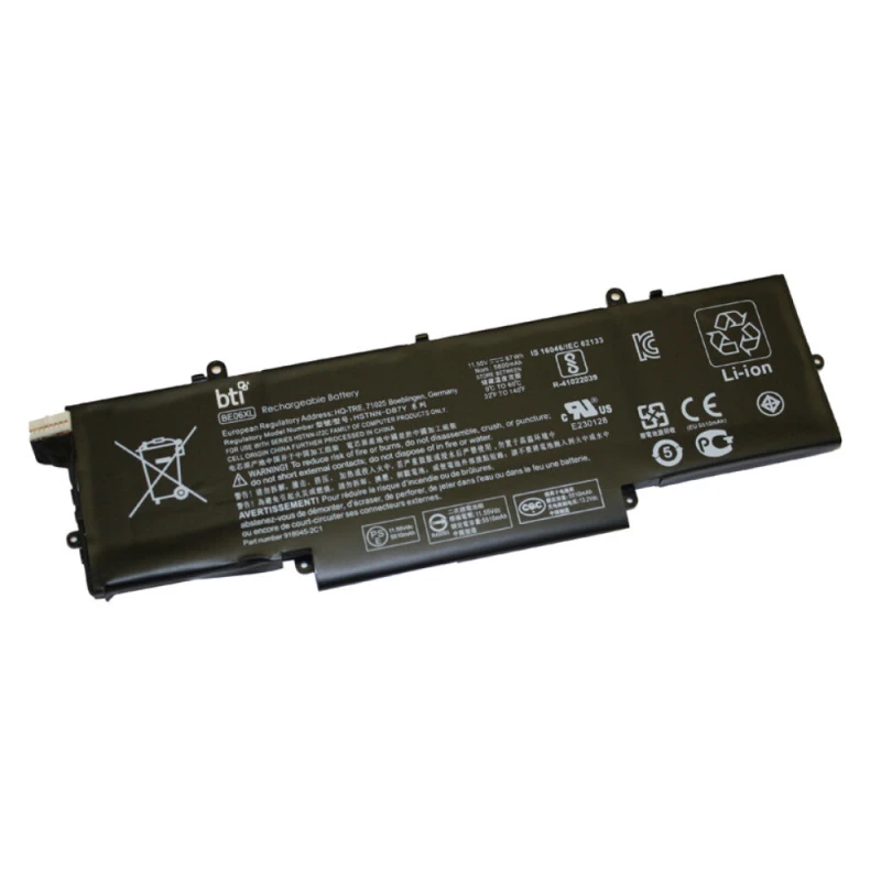 Image of BTI BE06067XL-PL compatible 67Wh 6-cell battery for HP Elitebook 1040