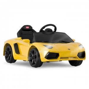 Image of Rastar Lamborghini Aventador 6V Ride On Car - Yellow