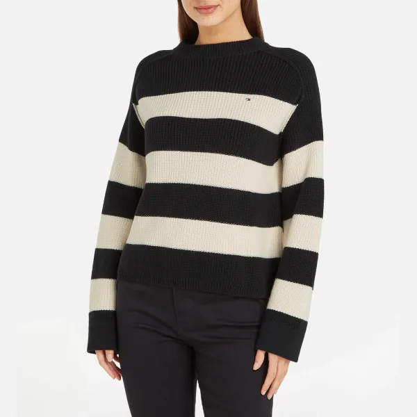 Image of Tommy Hilfiger Chunky Knit Cotton Jumper - M