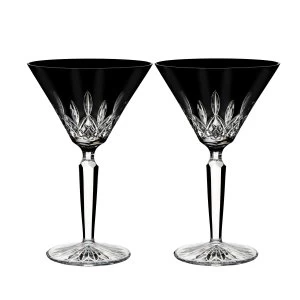 Image of Waterford Lismore Black Martini Set of 2 Black