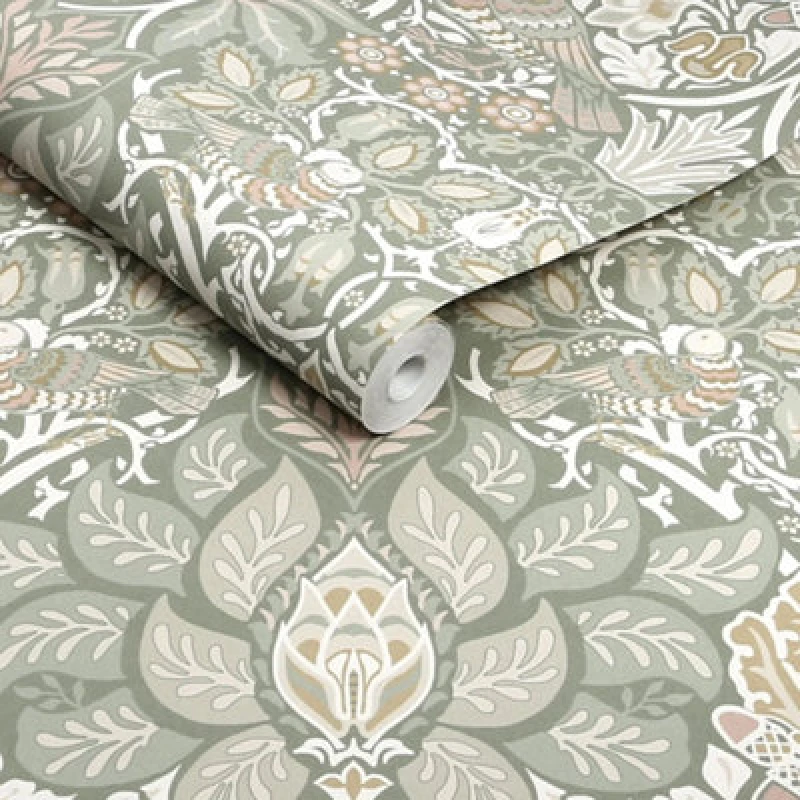 Image of William Morris At Home Dove & Rose Spring Garden Wallpaper