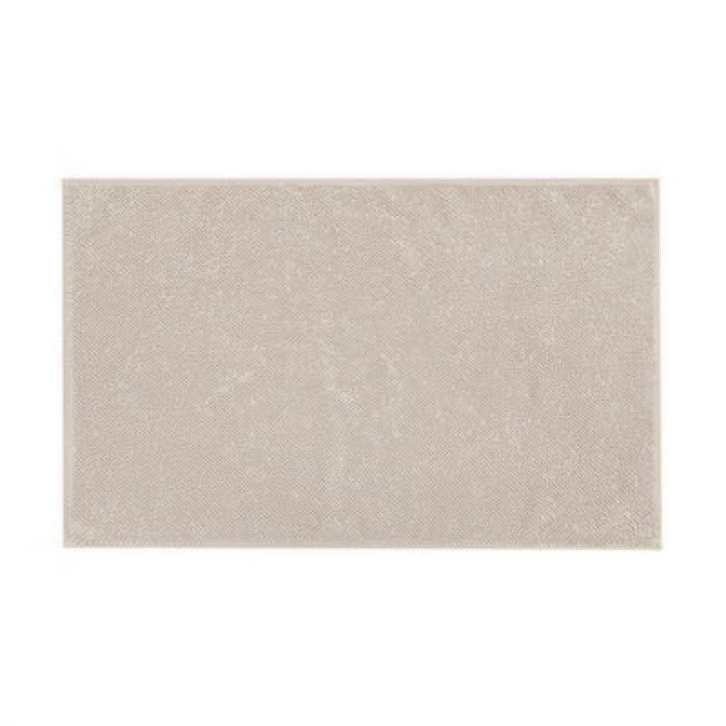 Image of Misona Luxury Loop Reversible Organic Cotton Bath Mat - Light Grey