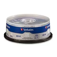 Image of Verbatim 98909 blank Bluray disc BD-R 25 GB 25 pc(s)