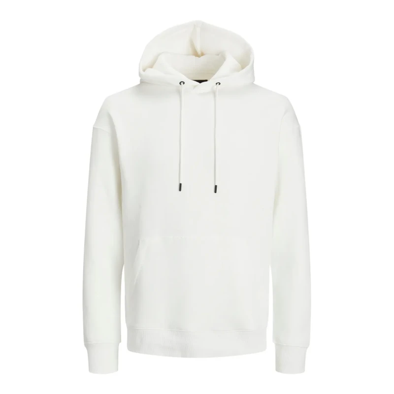 Image of jack & jones Star Basic Hoodie in Organic Cotton Blend White Men XL