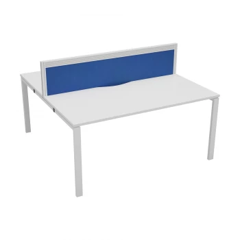 Image of CB 2 Person Bench 1200 x 780 - Oak Top and White Legs