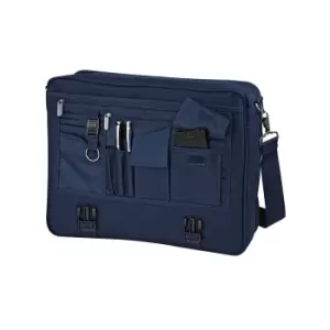 Image of Quadra Portfolio Briefcase Bag - 12 Litres (Pack of 2) (One Size) (French Navy)