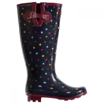 Image of Requisite Spot Welly Boots Ladies - Multi