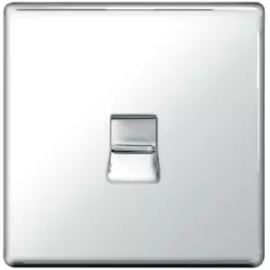 Image of BG FPCBTM1-01 BG Chrome 1 Gang Master Telephone Socket - Chrome