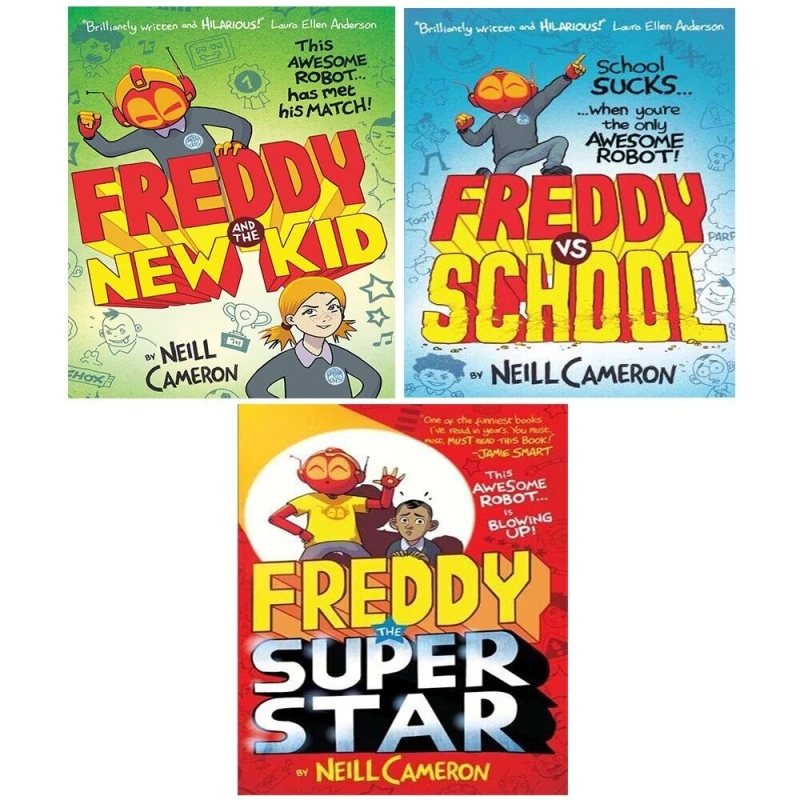 Image of The Awesome Robot Chronicles 3 Book Collection Neill Cameron Neill Cameron Books