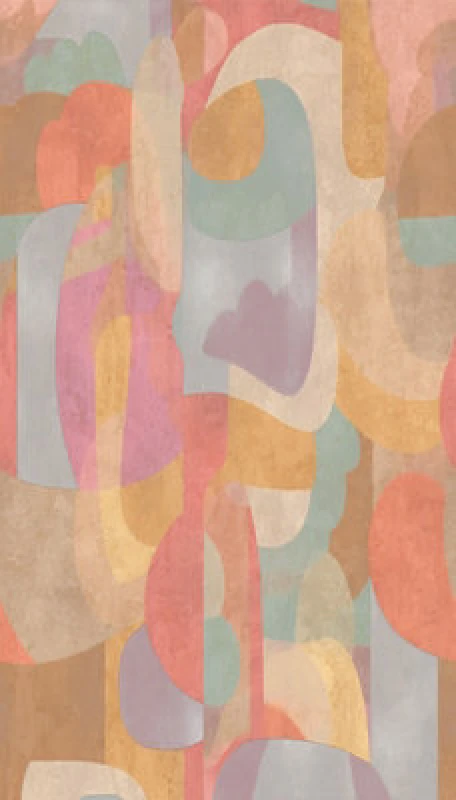 Image of As Creation Bricoflor Non-Woven Wallpaper, Funky Wallpaper, Retro, Geometric Multicoloured - 8,80 X 0,53 M